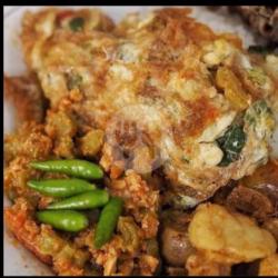 Nasi Rames Telur Dadar