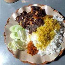 Nasi Bebek Serundeng   Tahu Tempe