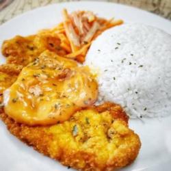 Chicken Katsu Cheese Rice