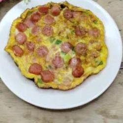 Telur Dadar Sosis Bawang Daun