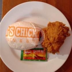 Paket B ( Nasi   Dada/paha Atas  Crispy)