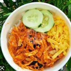 Rice Bowl Ayam Suwir Rica-rica