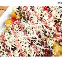 Pisang Goreng Pasir Keju Strawbery Coklat