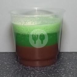 Puding Pandan Coklat