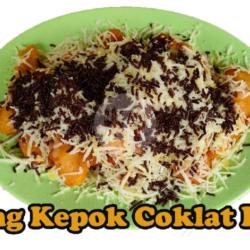 Pisang Kepok Toping Coklat Meses   Keju