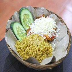 Mie   Ayam Geprek Keju Madu (keju Parut)