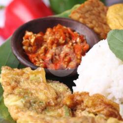 Penyetan Telur   Tahu   Tempe   Nasi Putih