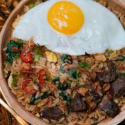 Nasi Goreng Kampung Rendang Daging Telur