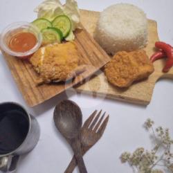 Paket Komplit Ayam Geprek Saus Pedas Asam Manis