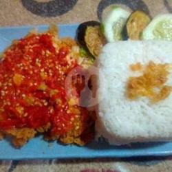 Ayam Penyet Kriuk   Nasi