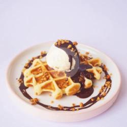 Melted Choco Waffle