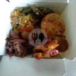 Nasi Rames Jengkol Telur