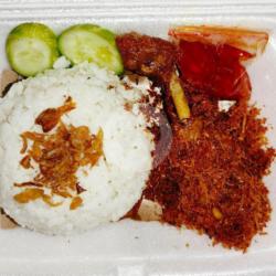 Paket Ayam Goreng Srundeng Laos Sambal Rawit