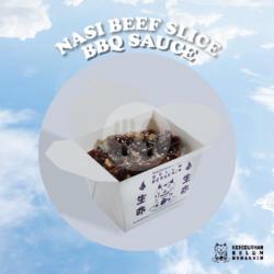 Nasi Beef Slice Bbq Sauce