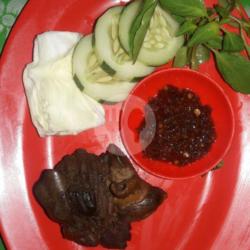 Ati Ampela Goreng / Bakar   Lalapan   Sambal (terasi / Sambal Bawang)