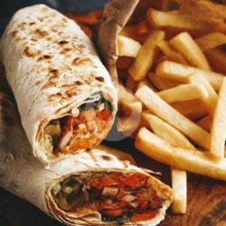 Chicken Wrap With Fries
