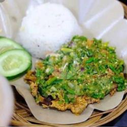 Ayam Geprek Nasi Cabe Ijo