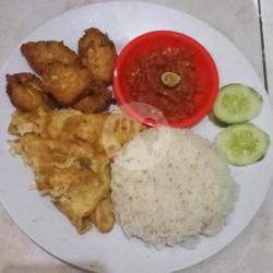 Nasi Dadar Telor   Pergedel Tahu