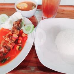 Nasi Lele Masak Pedas