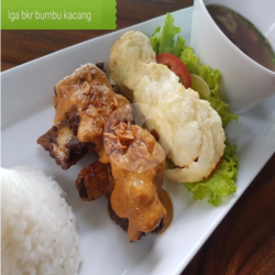 Iga Bakar Bumbu Kacang Komplit