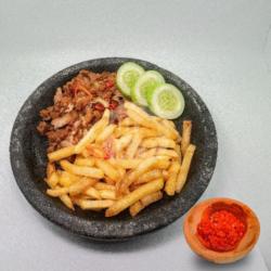 Kentang Ayam Geprek Sambal Merah