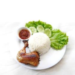 Nasi Ayam Bacem Paha   Es Teh