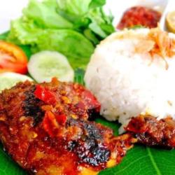 Nasi Biasa Ayam Bakar Pedas