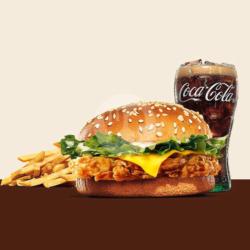 Hemat Chicken Cheese Burger Meal