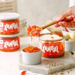 Sambal Sambel Bawang Pedas Xambal Lv 5 Kemasan Toples 225 Gram