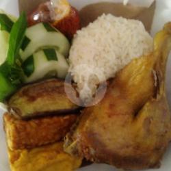 Nasi Penyetan Bebek Goreng(paha/dada)