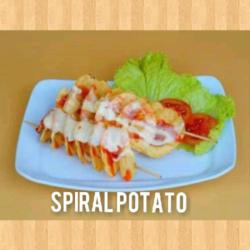 Spiral Potato Special Keju Mozarella   Pilihan Rasa