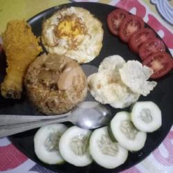 Nasi Goreng Khas Padang Lauk Ayam(gratis Minumannya Jrk/teh Es/ Hangat