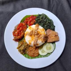 Nasi Ikan Tuna Balado Komplit