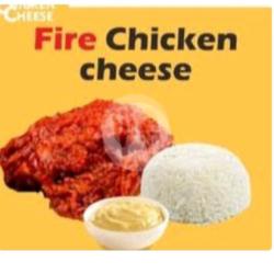 Fire Chicken Cheese   Nasi