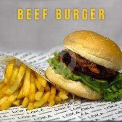 Beef Burger (pedas/manis)