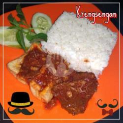 Nasi Krengsengan Daging Sapi