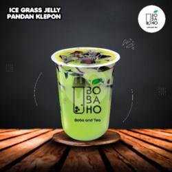 Ice Grass Jelly Pandan Klepon