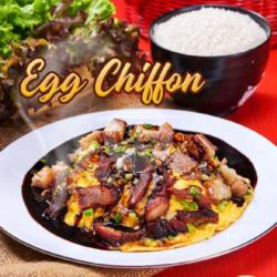 Egg Chiffon Crispy Salted Pork