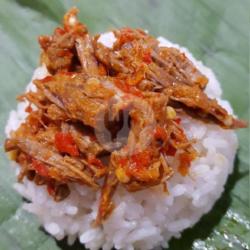 Nasi Daging Balado Porsi Sedang 120gr