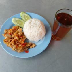 Paket Ayam Krispy Geprek   Es Teh/teh Anget