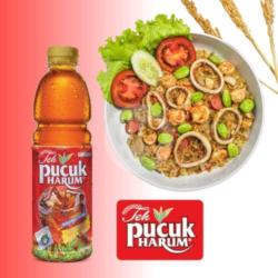 Promotehpucukharum- Nasi Goreng Seafood Pete X Teh Pucuk Harum 350 Ml