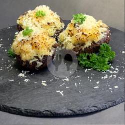 Cheesy Stuffed Portobello Mushroom