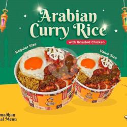 Arabian Curry Rice With Roasted Chicken