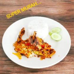 Nasi Geprek Tempe