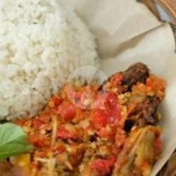 Ayam Goreng Geprek Dada   Telur Geprek