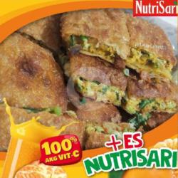 Martabak Sayur Telor Ayam   Es Nutrisari