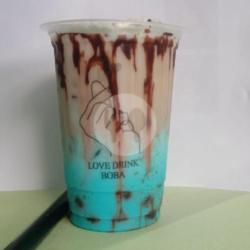 Vanila Blue Milk Boba