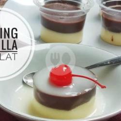 Pudding Vanilla Vla Coklat