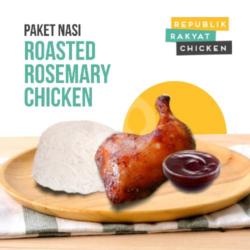 Paket Nasi Roasted Rosemary Chicken