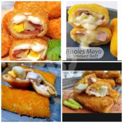 Risoles Mayo Smoked Beef Pedas ( 4 Pcs /bx )